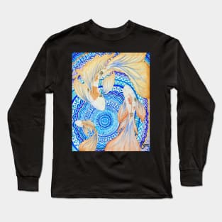 Koi In the Deep Blue Long Sleeve T-Shirt